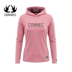 Chandail À Capuchon En Filet Rose Connec Offtrack Pour Femme