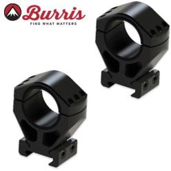 Anneaux Burris XTR Signature 1" Aluminium Bas Matte Noir