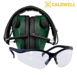 caldwell-e-max-low-pro-electronic-muff-with-shooting-glasses