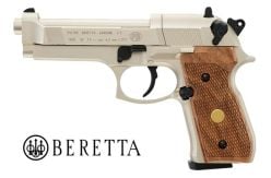 Beretta M 92 FS Nickel/Wood .177 Air Pistol | Londero Sports