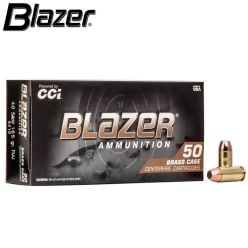 CCI Blazer Brass 40 S&W 165 gr Full Metal Jacket Ammunition 50/Box
