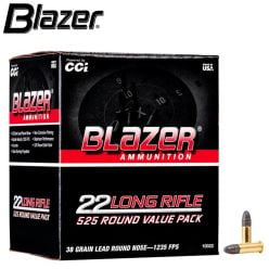 Blazer Rimfire .22 LR 38 gr Lead Round Nose Ammunition 525/Box