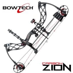 Bowtech Carbon Zion 60 lb Black DLX Bow Kit