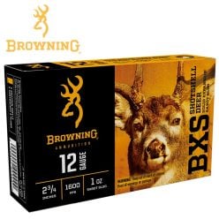 Browning BXS Shotshell Deer 12 ga 2.75'' 1 oz Sabot Slug Ammunition 5/Box