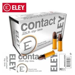 ELEY Contact .22 LR 40 gr Round Nose Ammunition 50/Box