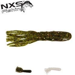 Leurres souples NXS Softbaits Death Tube 3.5" Odeur Extra 8/pqt
