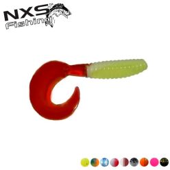 Leurres souples NXS Petit Chubby Grub 3" odorants 10/pqt