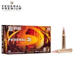 Federal Fusion Rifle 300 Win Mag 165 gr FSP Ammunition 20/Box