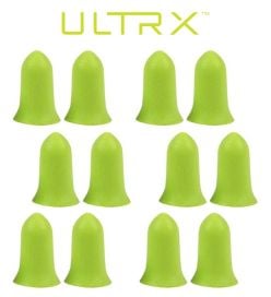 ULTRX-Lime-Tapered-Foam-Ear-Plugs