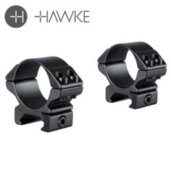 Hawke 30mm Low Weaver Scope Rings 2 Piece Mount