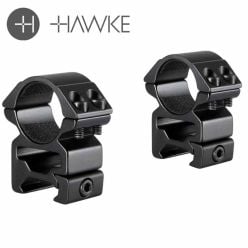 Hawke 1 Inch High Weaver Scope Rings 2 Piece
