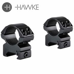 Hawke Match Mount 1" 2 Piece Weaver Medium Scope Rings