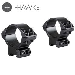 Hawke 30mm Medium 9-11mm Dovetail Scope Rings 2 Piece