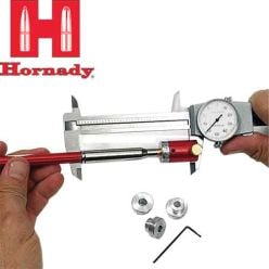 Ensemble de comparateur de balle et 6 inserts Hornady