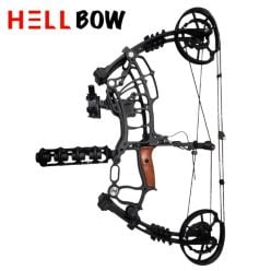 HellBow Black Wood Compound Bow Kit