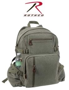 Jumbo-Vintage-Olive-Drab-Canvas-Backpack