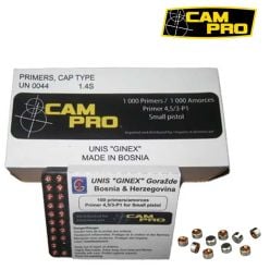 Cam Pro Ginex 4.5/3-P1 Small Pistol Primers 1000/pack