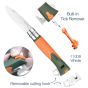Couteau-pliant-avec-outil-anti-tiques-Opinel-N°12-Orange