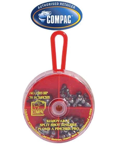 Compac Removable Split Shot Sinkers - Small