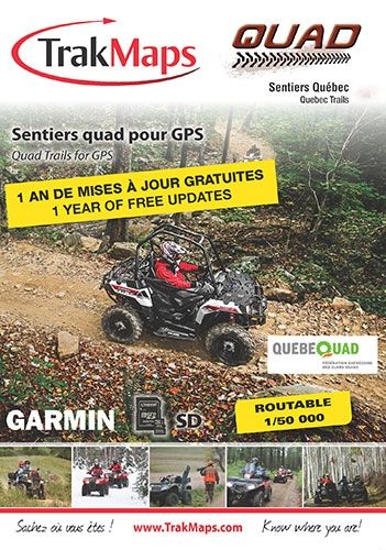 Trak Maps ATV Quebec For Garmin GPS