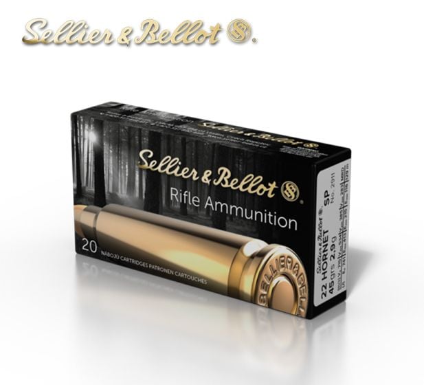 Sellier & Bellot 22 Hornet 45 Gr SP Ammunition