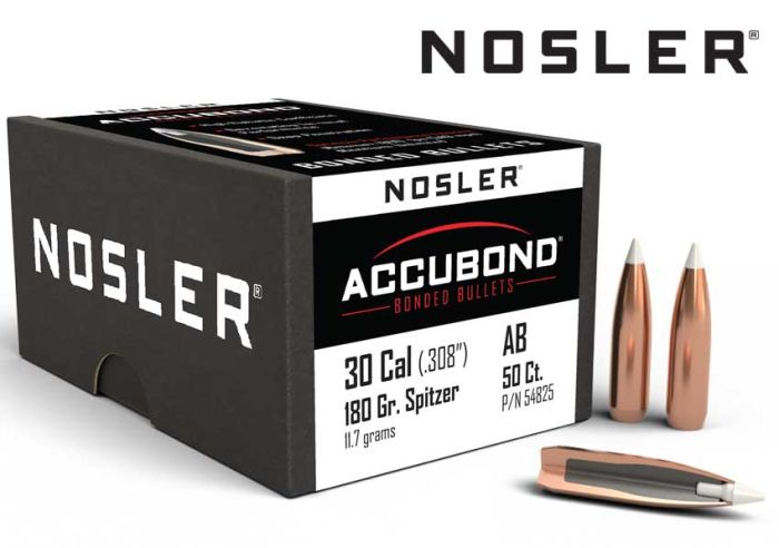 Nosler-AccuBond®-30-Cal-180-gr-Bullets