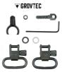 Grovtec GTSW302 .675-.725 Two-Piece Barrel Band Swivel Set