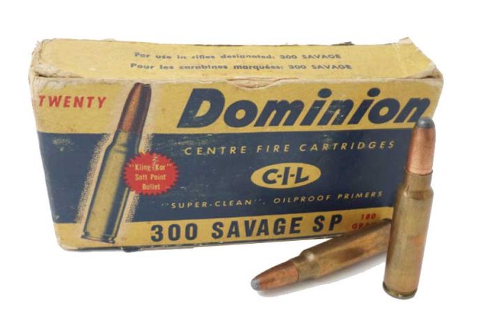 Vintage Dominion CIL 300 Savage Ammunition