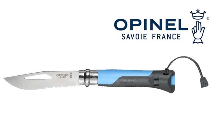 Couteau-pliant-Opinel-N°8-Outdoor-Bleu