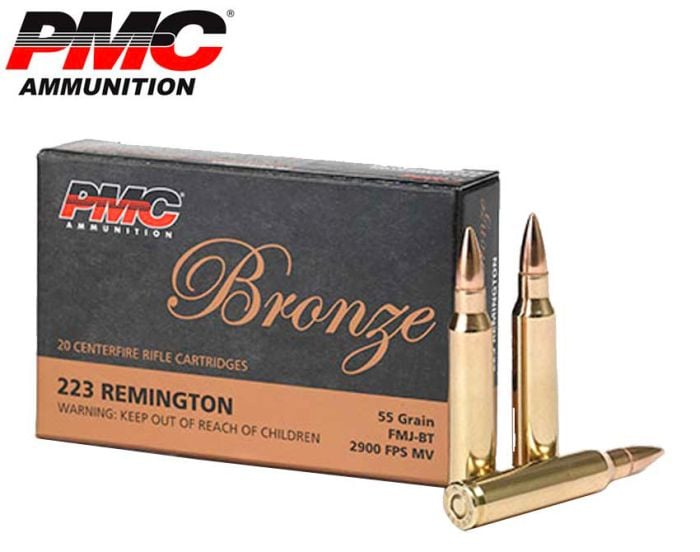 Munitions PMC Bronze .223 Rem 55 gr SP 20/boîte