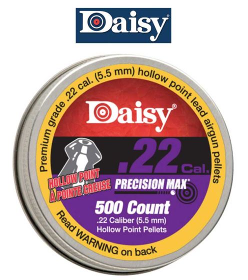 Plombs à pointe creuse Daisy Precision Max .22 500 unités