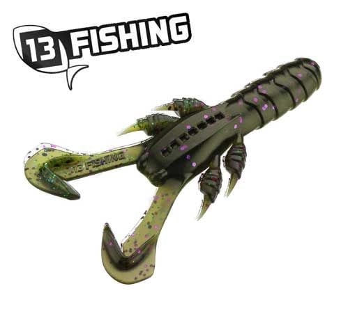 13 Fishing 3" Ninja Tail Craw Mardi Craw