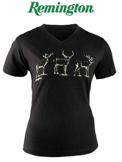 T-Shirt-femme-Remington-noir