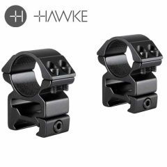Hawke Match Mount 1" 2 Piece Weaver High Scope Rings