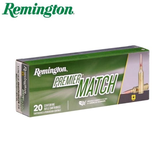 Munitions Remington Premier Match 6.5 PRC 140 gr Open Tip Match Boat-Tail 20/boîte