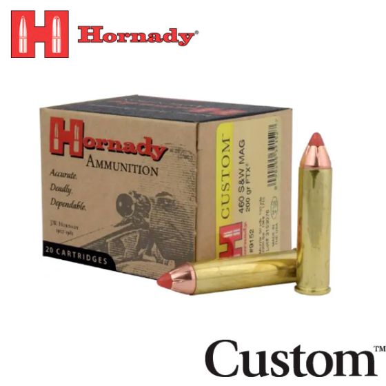 Hornady Custom 460 S&W Magnum 200 gr FTX 20/Box Ammunition