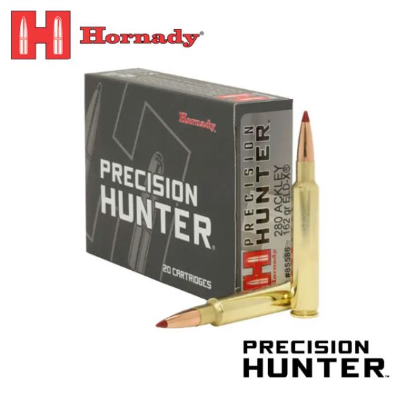 Hornady Precision Hunter 280 Ackley 162 gr ELD-X 20/Box Ammunition