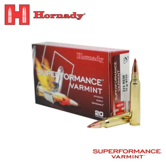 Munitions Hornady Superformance Varmint 223 Rem 35 gr NTX 20/boîte