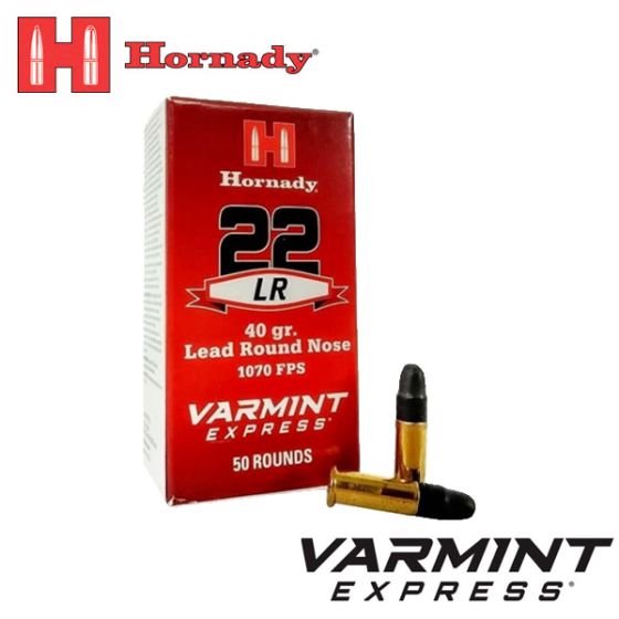 Munitions Hornady Varmint Express .22 LR 40 gr LRN 50/boîte