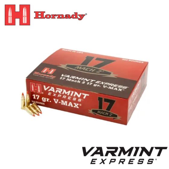 Munitions Hornady Varmint Express Rimfire 17 Mach 2 17 gr V-MAX 50/boîte