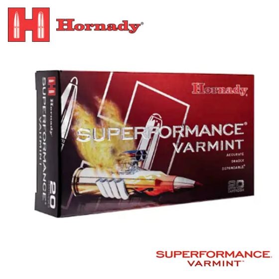 Hornady Superformance Varmint 17 Hornet 20 gr V-MAX 25/Box Ammunition