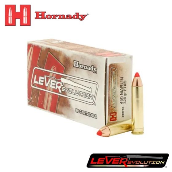 Hornady LEVERevolution 450 Marlin 325 gr FTX 20/Box Ammunition
