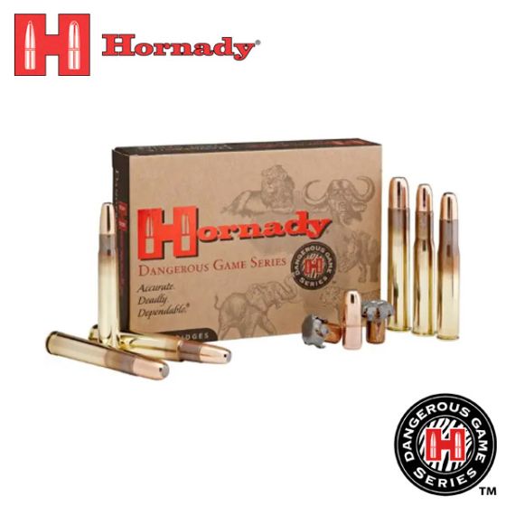 Hornady Dangerous Game 470 Nitro Express 500 gr DGX Bonded 20/Box Ammunition