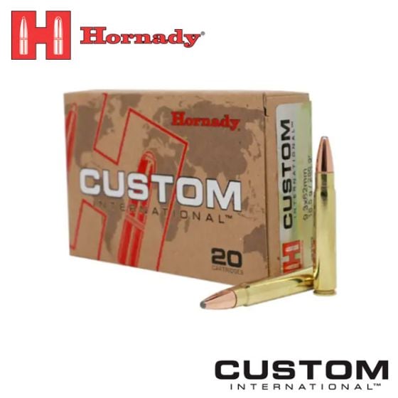 Munitions Hornady Custom International 9.3x62 286 gr SP 20/boîte