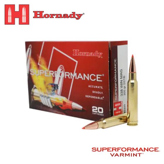 Munitions Hornady Superformance 338 Win Mag 200 gr SST 20/boîte