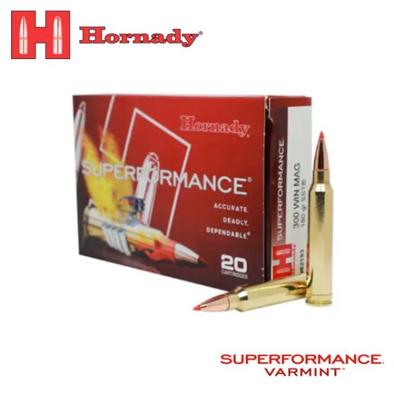 Munitions Hornady Superformance 300 Win Mag 180 gr SST 20/boîte