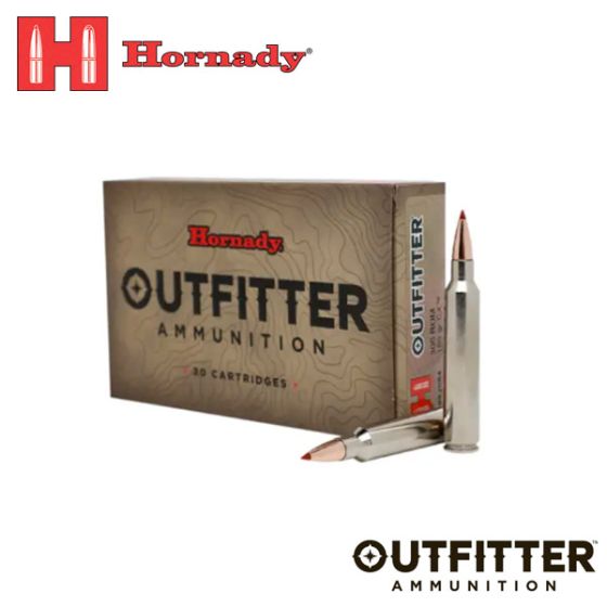 Munitions Hornady Outfitter 300 Remington Ultra Mag 180 gr CX 20/boîte