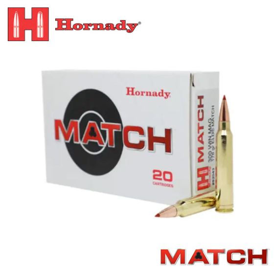 Hornady Match 300 Win Mag 178 gr ELD Match 20/Box Ammunition