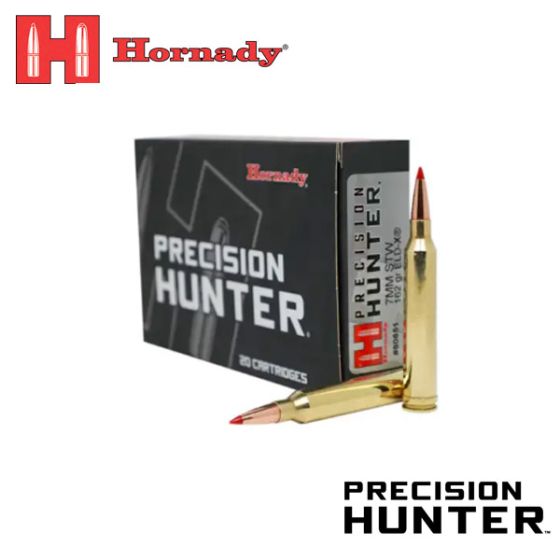 Hornady Precision Hunter 7mm STW 162 gr ELD-X 20/Box Ammunition