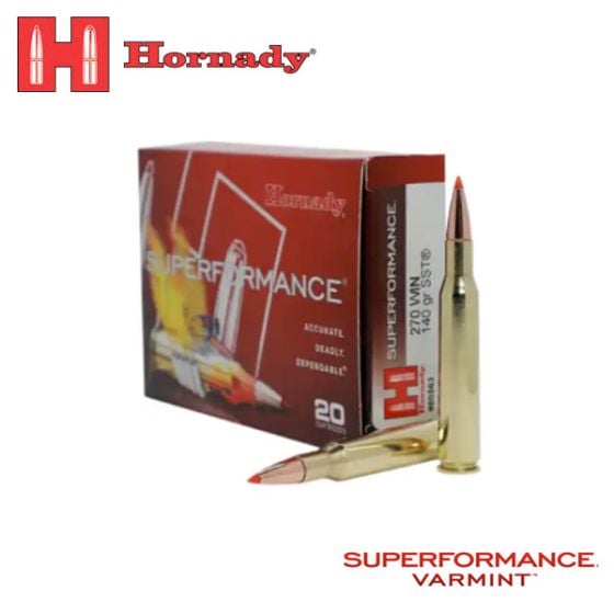 Munitions Hornady Superformance 270 Win 140 gr SST 20/pqt